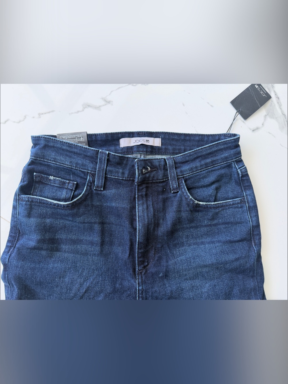 Joe's Jeans Dark Indigo High-Rise Skinny Ankle